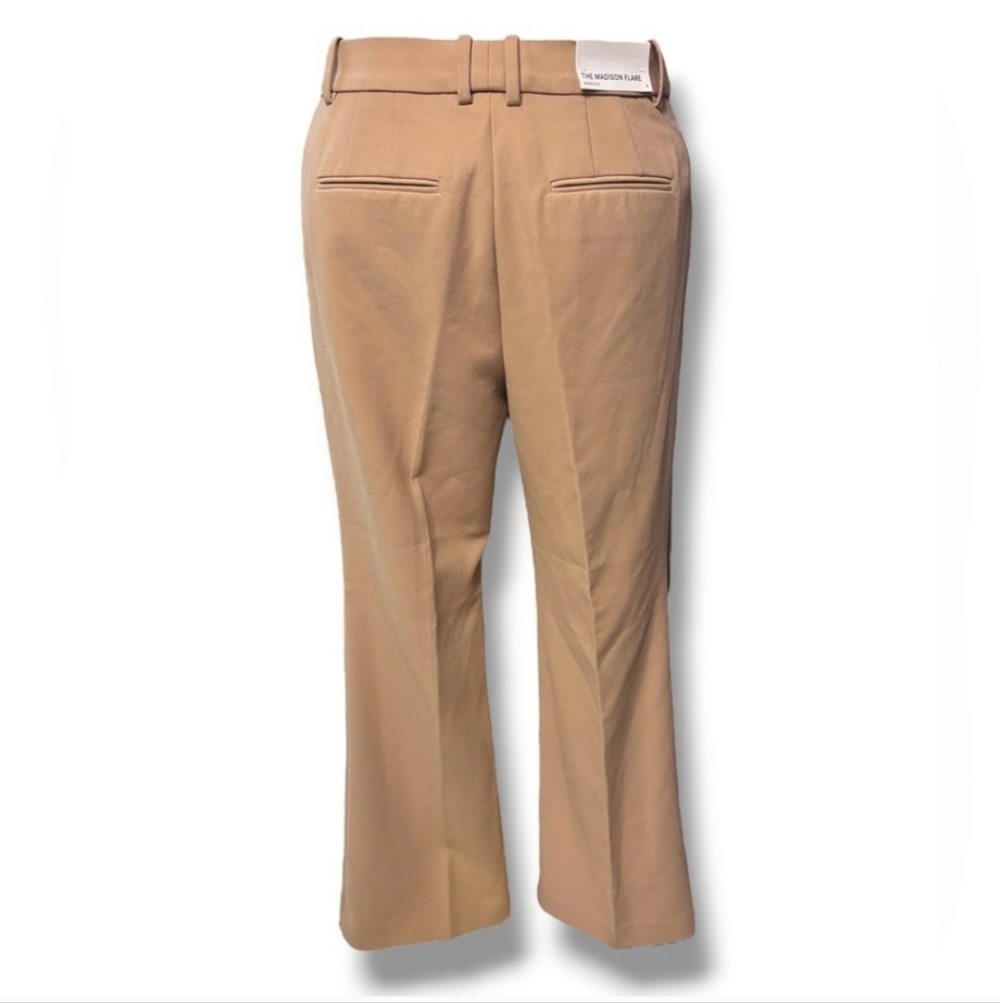 ANN TAYLOR Tan Madison Flare Trousers The Kate Fit (Curvy) Size 8 - Picture 5 of 10